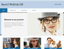 Tablet Screenshot of mcbridevisionclinic.net